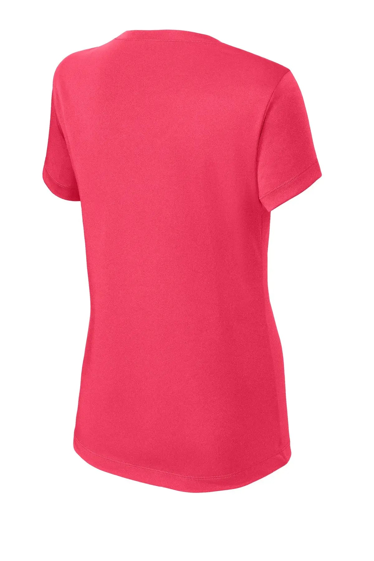 Sport-tek Lst353 Women’s Posicharge Competitor V-neck Tee - Hot Coral