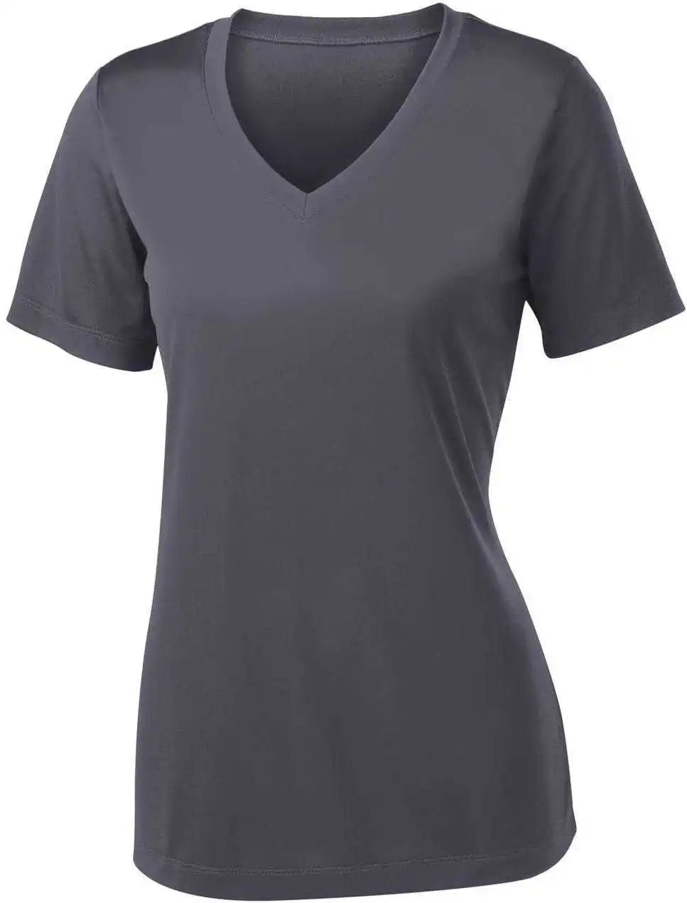 Sport-tek Lst353 Women’s Posicharge Competitor V-neck Tee - Iron Grey