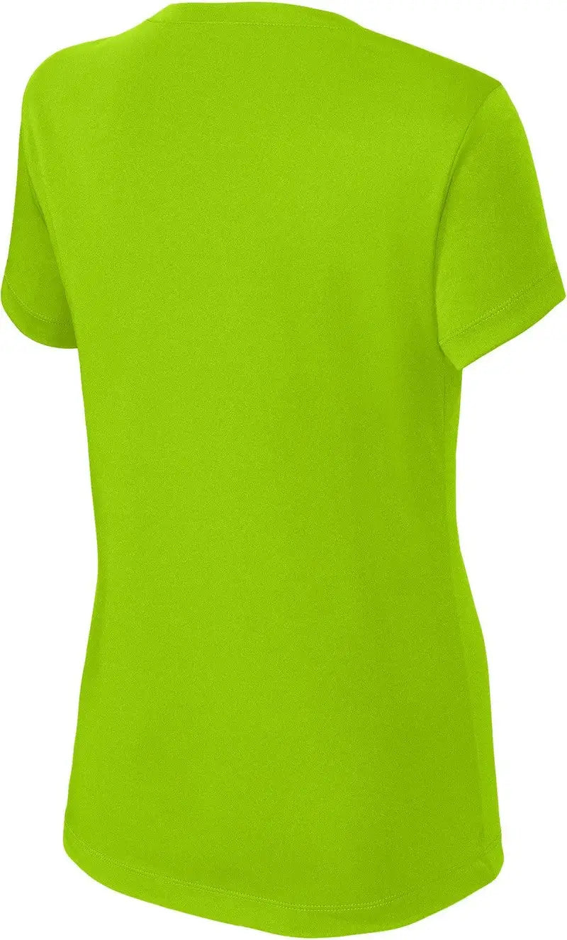 Sport-tek Lst353 Women’s Posicharge Competitor V-neck Tee - Lime Shock