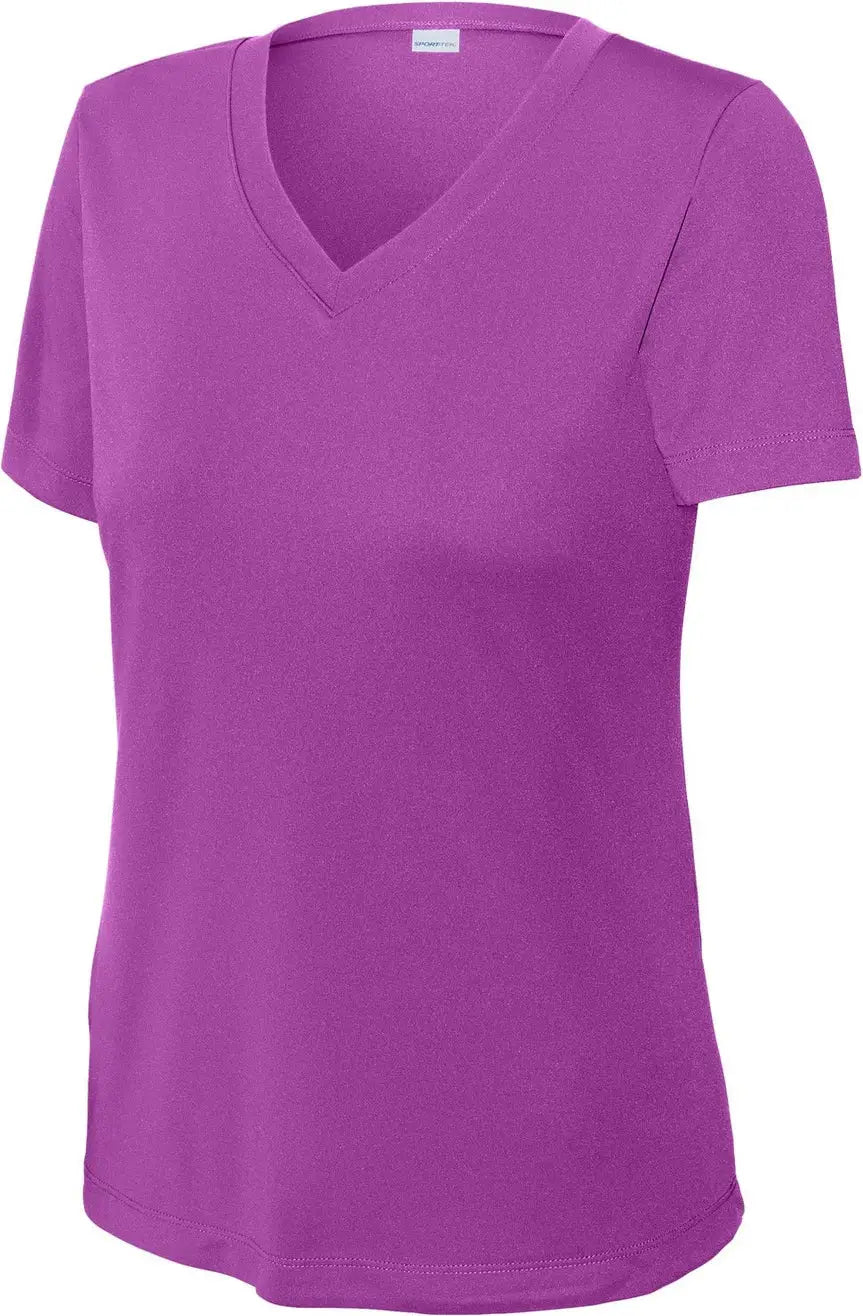 Sport-tek Lst353 Women’s Posicharge Competitor V-neck Tee - Pink Orchid
