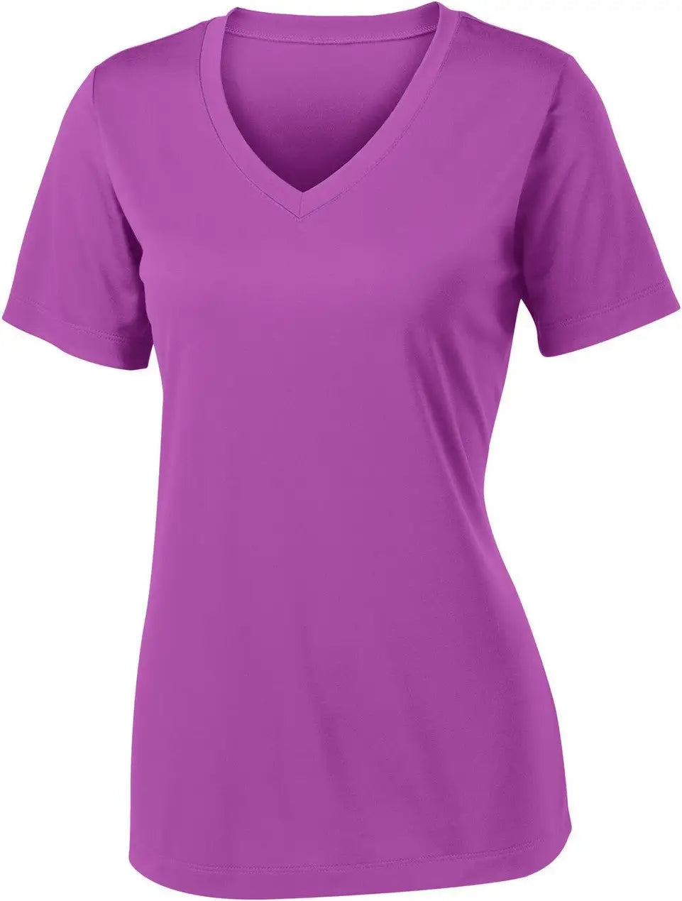 Sport-tek Lst353 Women’s Posicharge Competitor V-neck Tee - Pink Orchid
