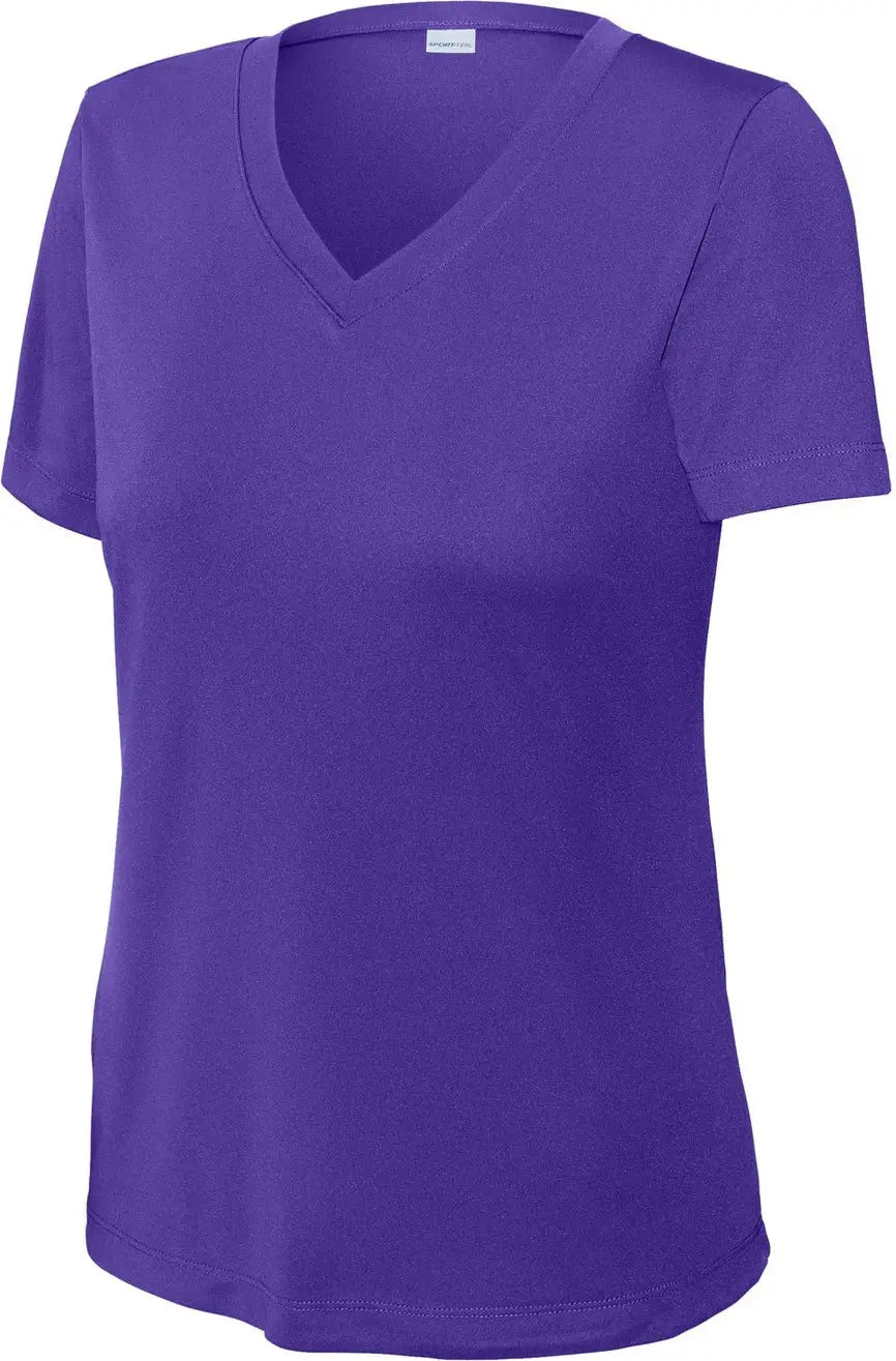 Sport-tek Lst353 Women’s Posicharge Competitor V-neck Tee - Purple
