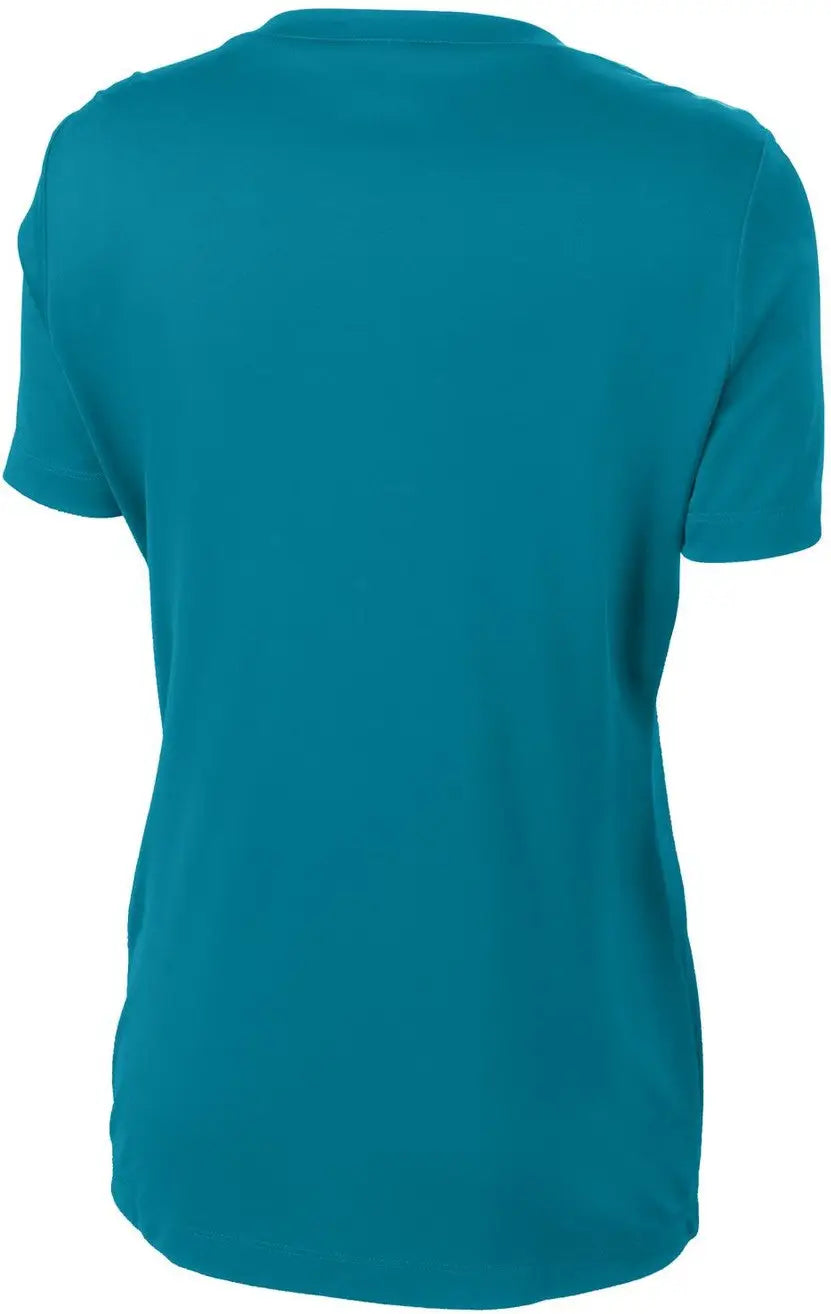 Sport-tek Lst353 Women’s Posicharge Competitor V-neck Tee - Tropic Blue - Ladies Xs