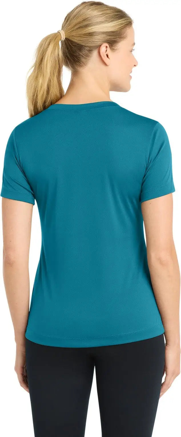 Sport-tek Lst353 Women’s Posicharge Competitor V-neck Tee - Tropic Blue