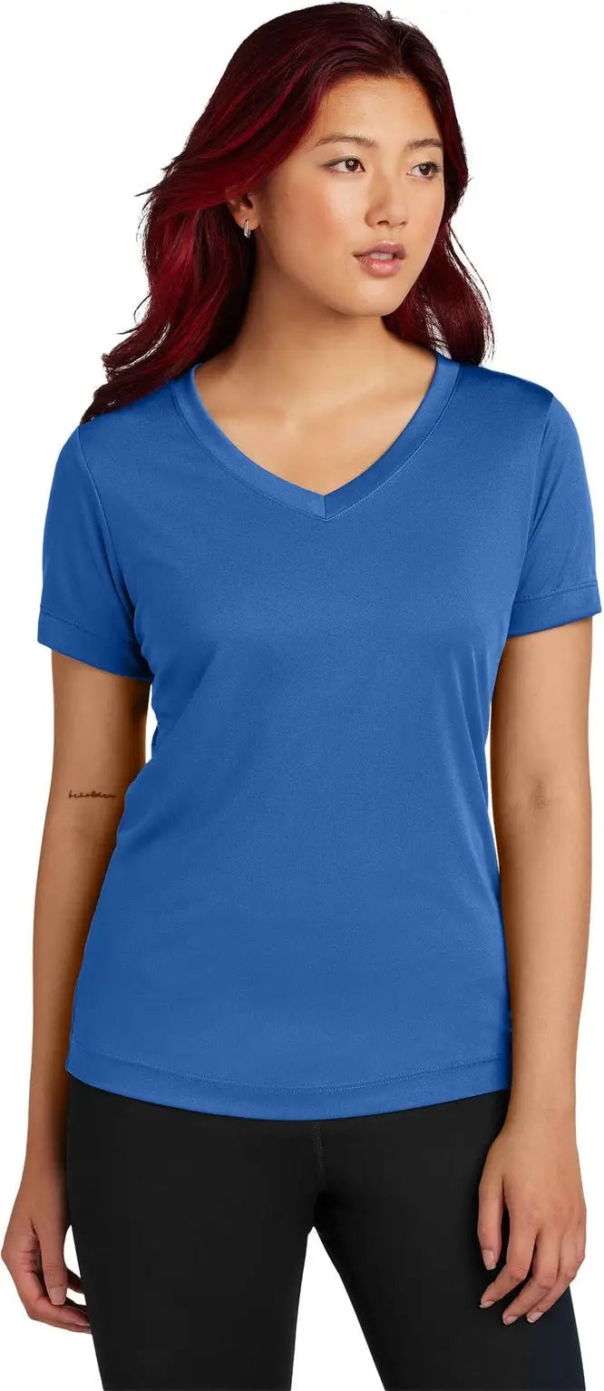Sport-tek Lst353 Women’s Posicharge Competitor V-neck Tee - True Royal - Ladies Xs