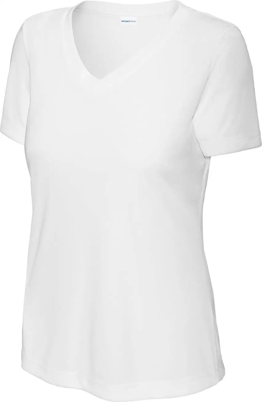 Sport-tek Lst353 Women’s Posicharge Competitor V-neck Tee - White