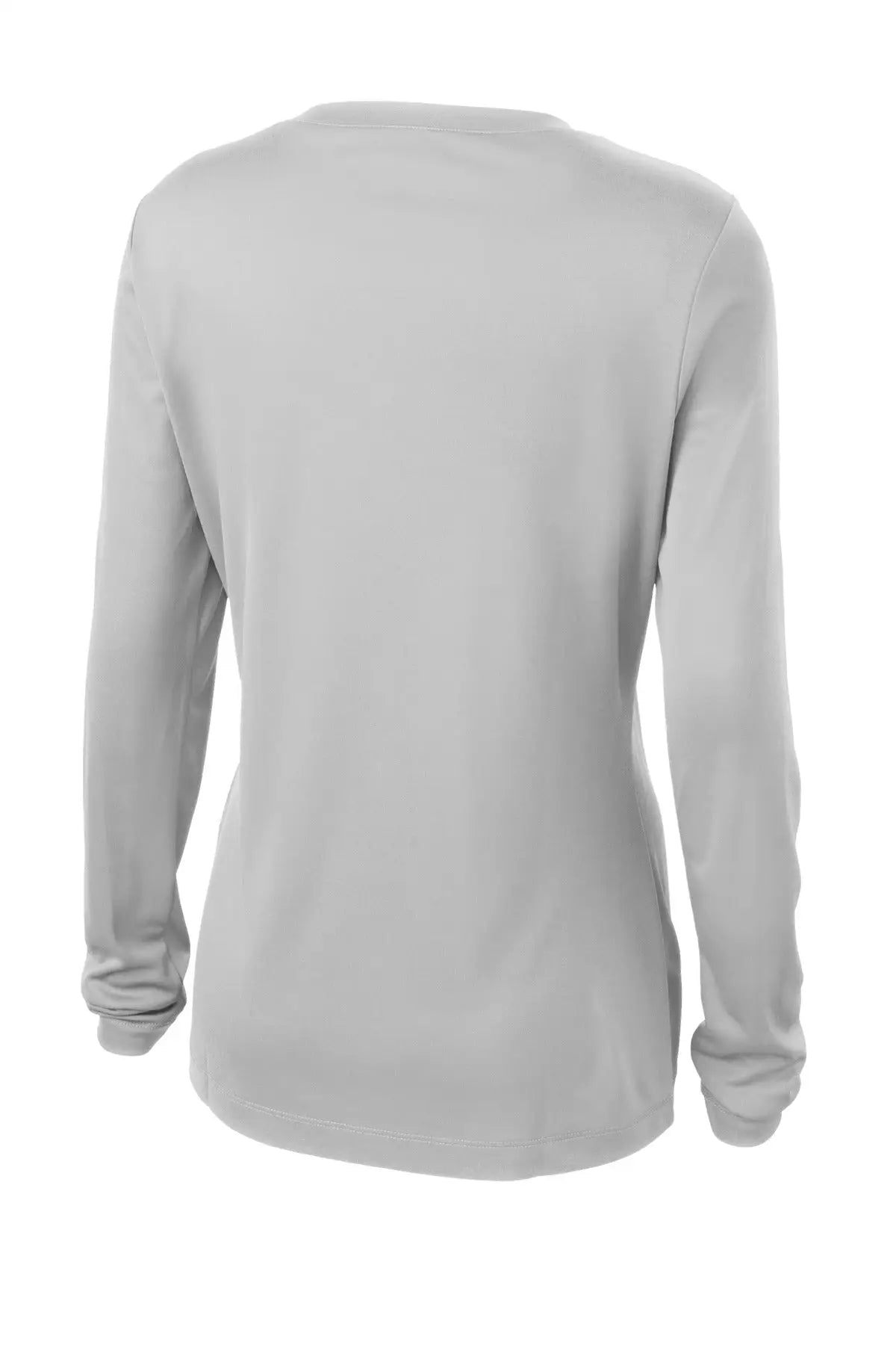 Sport-tek Lst353ls Women’s Long Sleeve Posicharge Competitor V-neck Tee - Silver