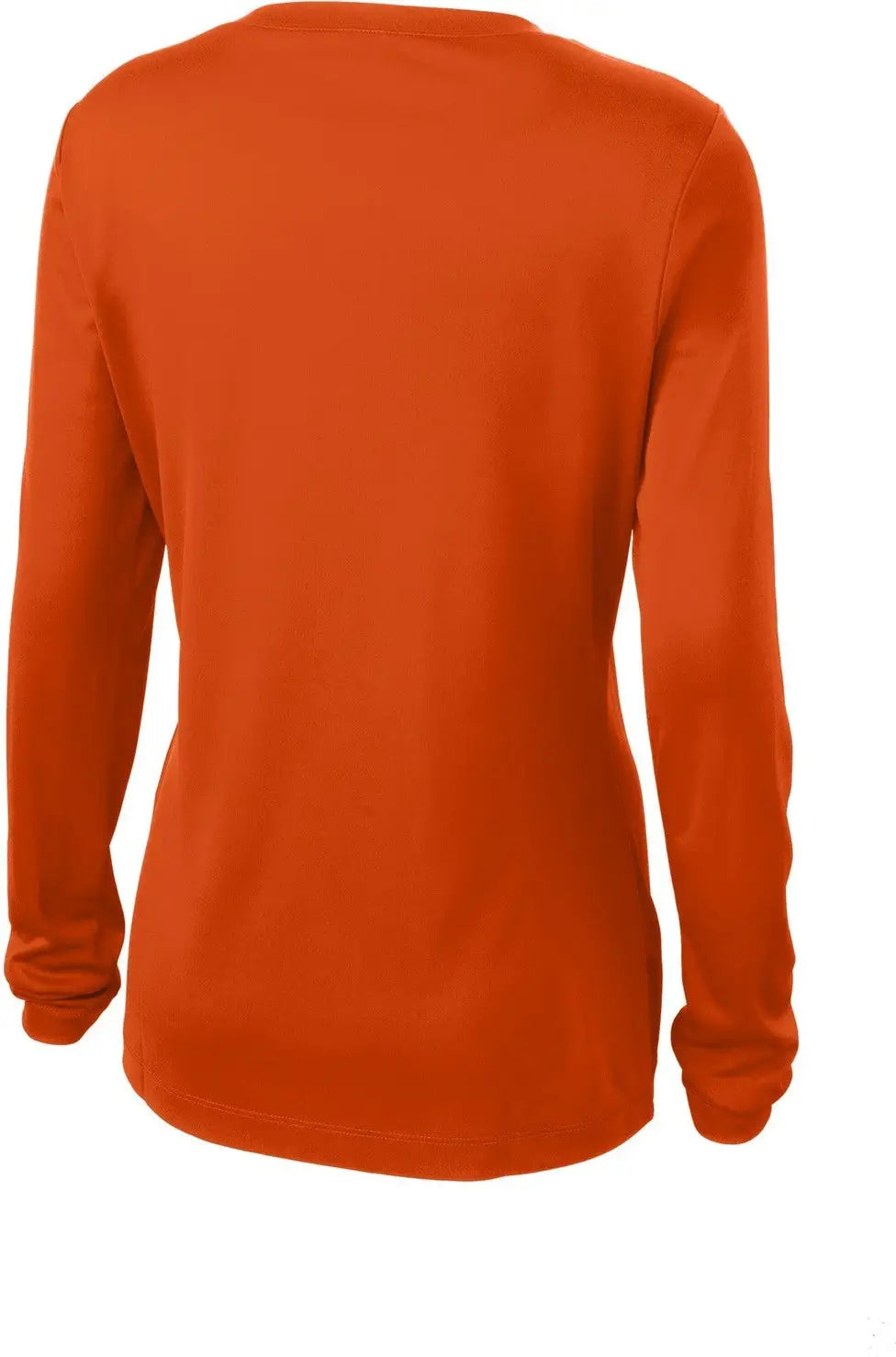 Sport-tek Lst353ls Women’s Long Sleeve Posicharge Competitor V-neck Tee - Deep Orange