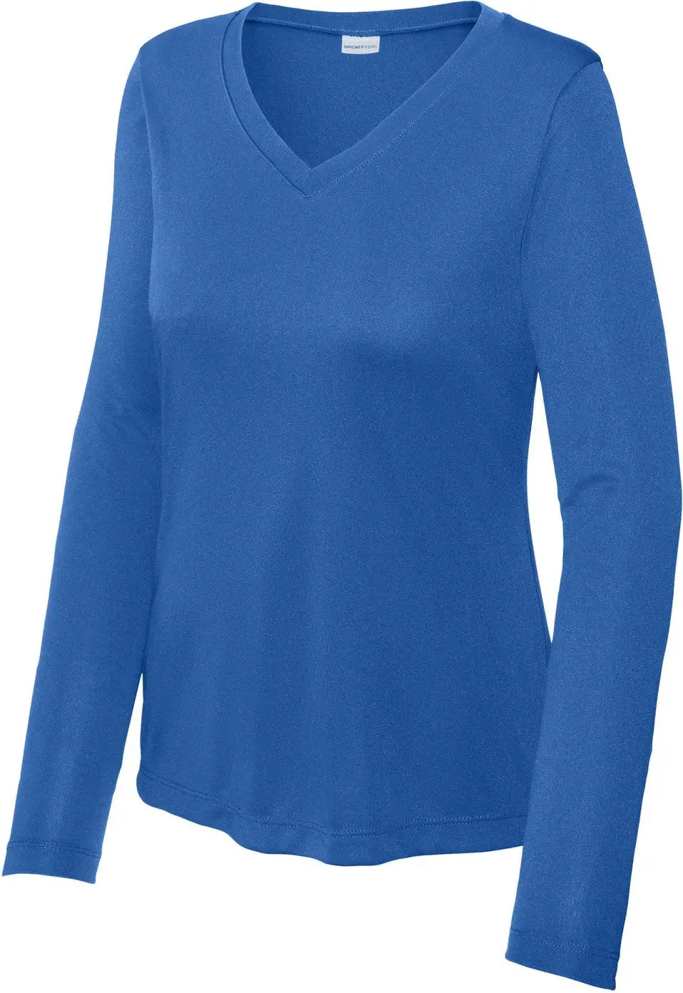 Sport-tek Lst353ls Women’s Long Sleeve Posicharge Competitor V-neck Tee - True Royal