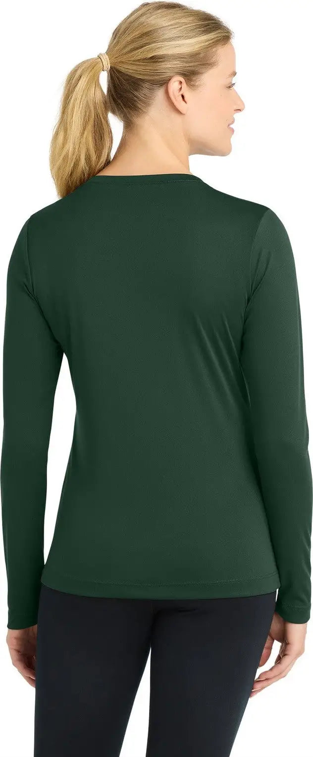 Sport-tek Lst353ls Women’s Long Sleeve Posicharge Competitor V-neck Tee - Forest Green