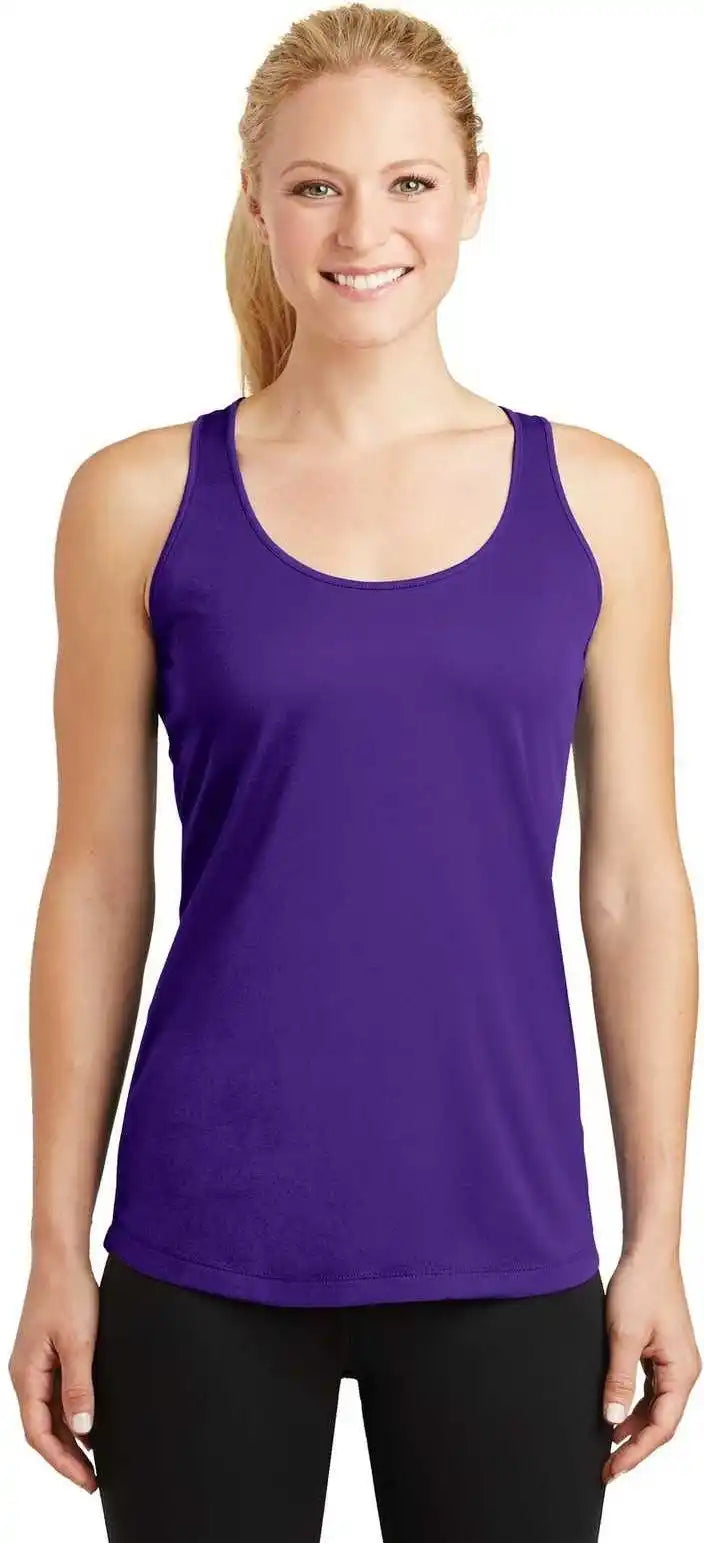 Sport-tek Lst356 Ladies Posicharge Competitor Racerback Tank - Purple