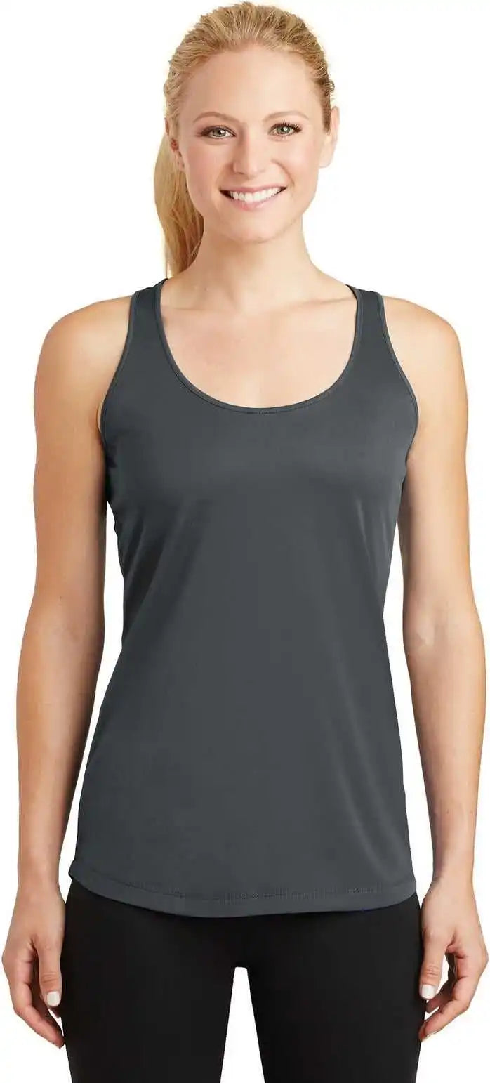 Sport-tek Lst356 Women’s Posicharge Competitor Racerback Tank - Iron Grey