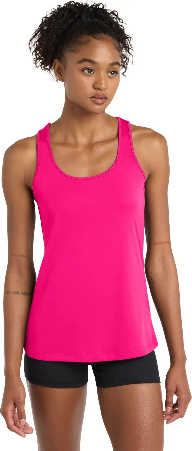 Sport-tek Lst356 Women’s Posicharge Competitor Racerback Tank - Neon Pink
