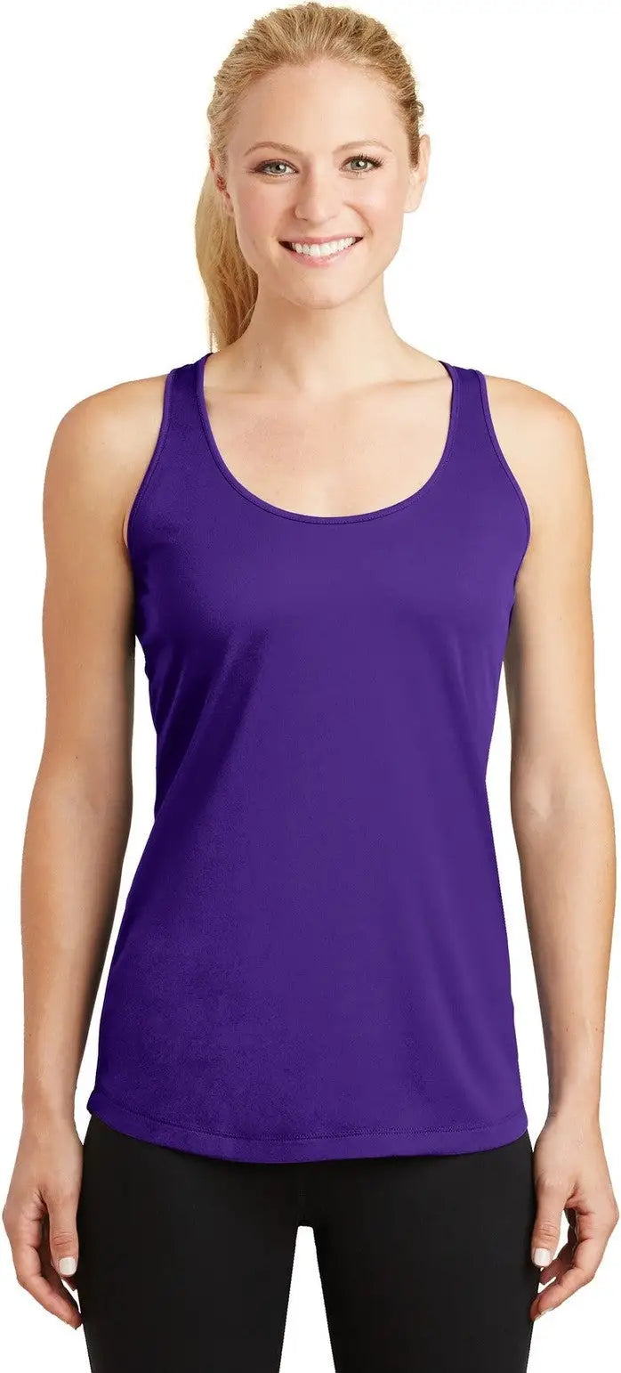 Sport-tek Lst356 Women’s Posicharge Competitor Racerback Tank - Purple - Ladies Xs