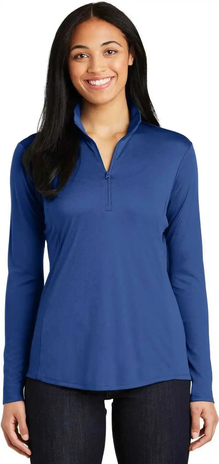 Sport Tek Lst357 Ladies Posicharge Competitor 1/4 Zip Pullover True Royal