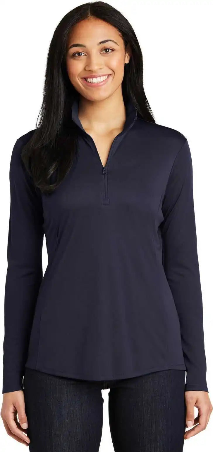 Sport-tek Lst357 Women’s Posicharge Competitor 1/4-zip Pullover - True Navy