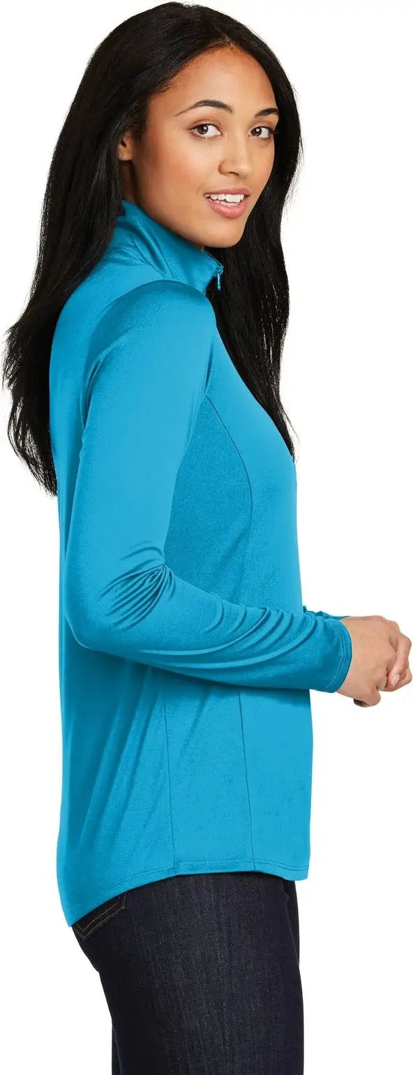 Sport-tek Lst357 Women’s Posicharge Competitor 1/4-zip Pullover - Atomic Blue
