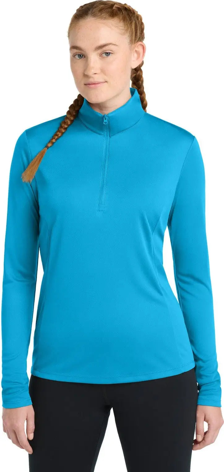 Sport-tek Lst357 Women’s Posicharge Competitor 1/4-zip Pullover - Atomic Blue
