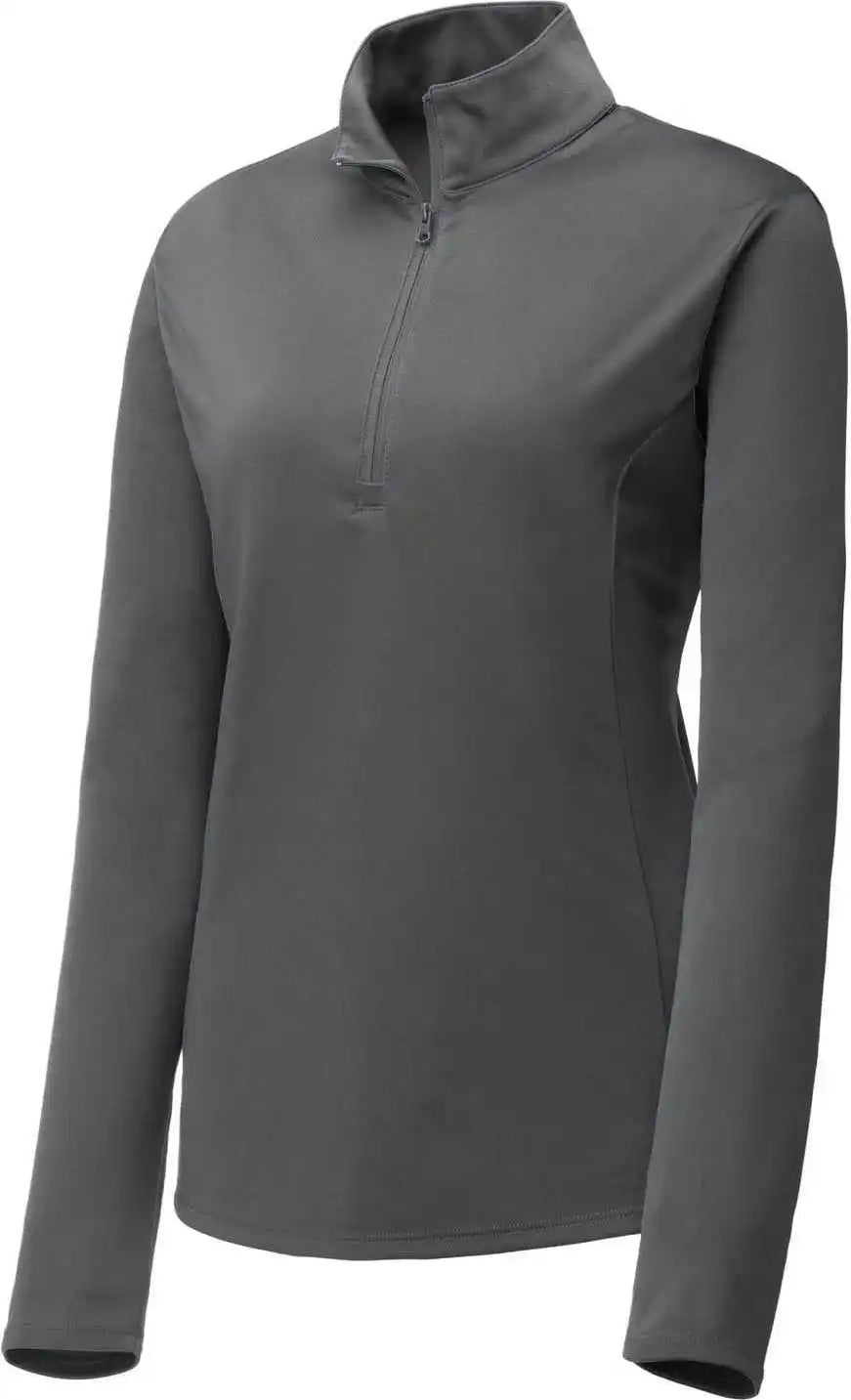 Sport-tek Lst357 Women’s Posicharge Competitor 1/4-zip Pullover - Iron Grey