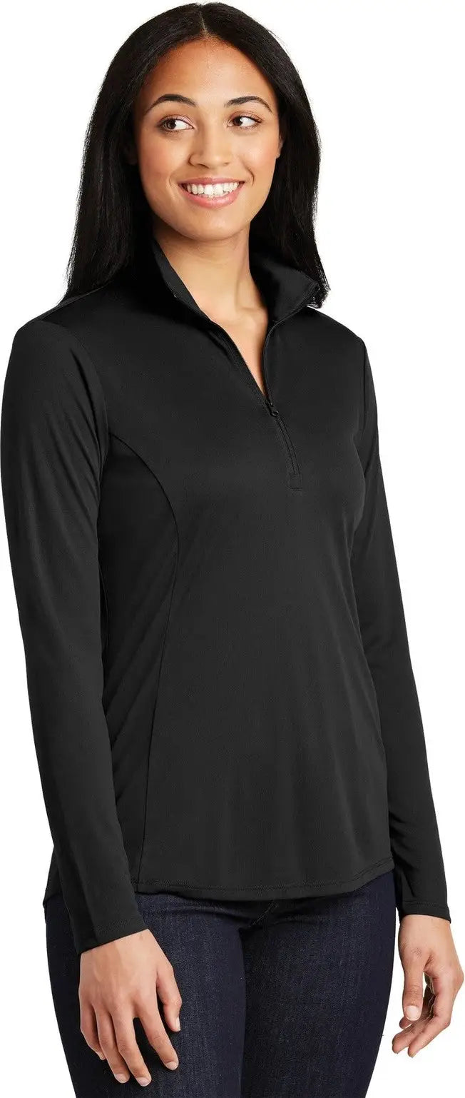 Sport-tek Lst357 Women’s Posicharge Competitor 1/4-zip Pullover - Black
