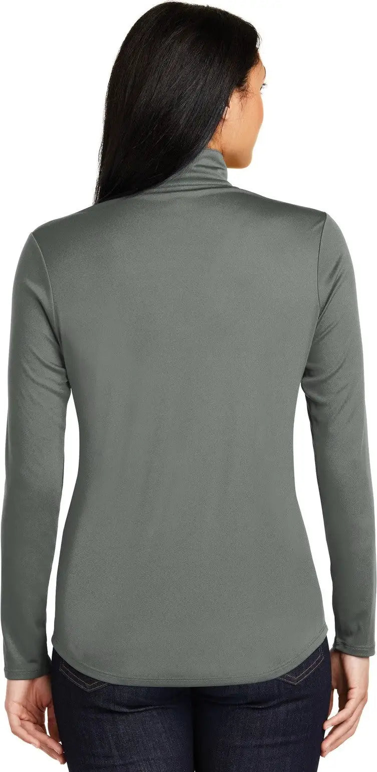 Sport-tek Lst357 Women’s Posicharge Competitor 1/4-zip Pullover - Gray Concrete