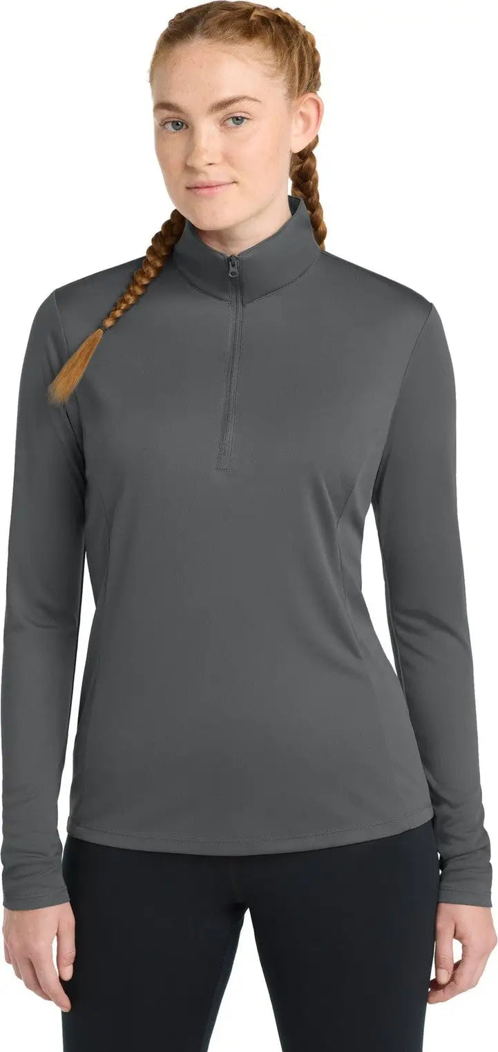 Sport-tek Lst357 Women’s Posicharge Competitor 1/4-zip Pullover - Iron Gray