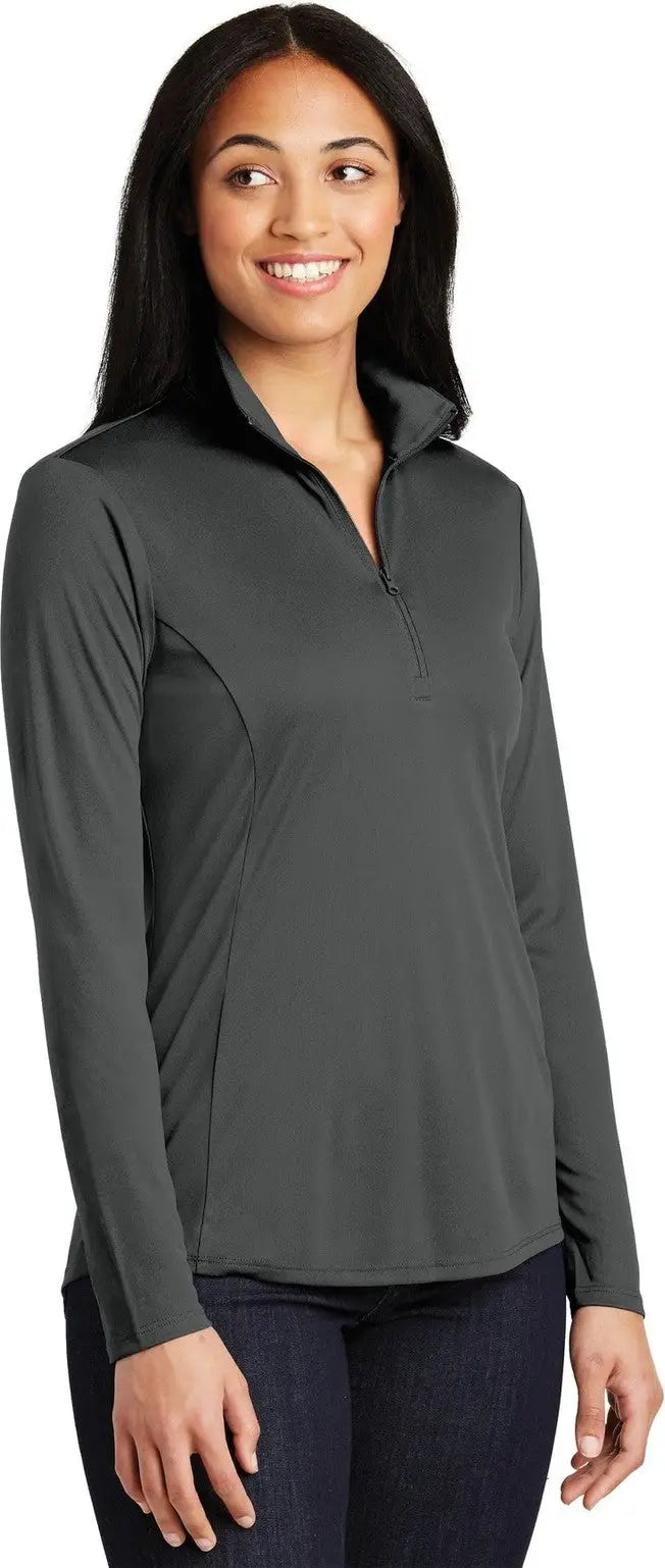 Sport-tek Lst357 Women’s Posicharge Competitor 1/4-zip Pullover - Iron Gray