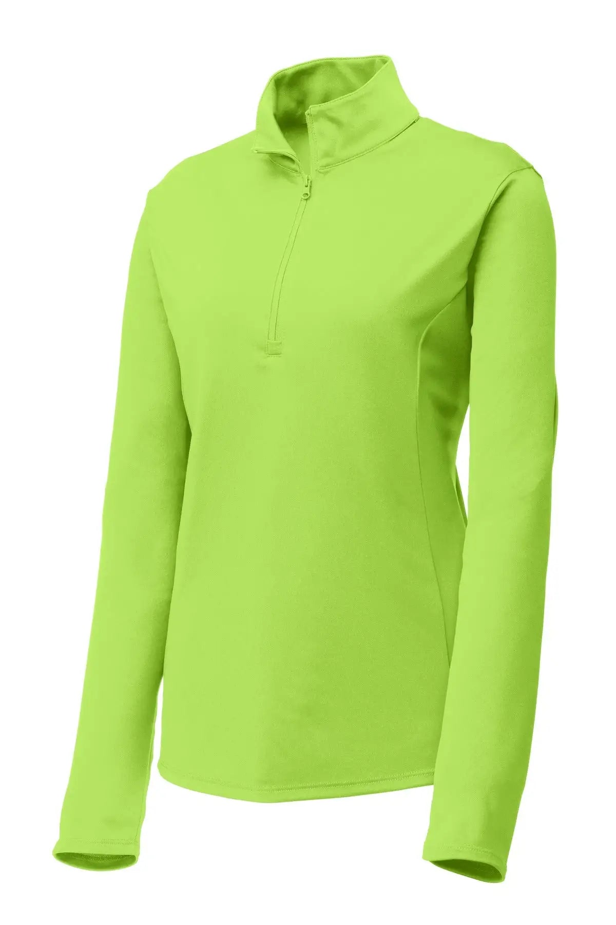 Sport-tek Lst357 Women’s Posicharge Competitor 1/4-zip Pullover - Lime Shock