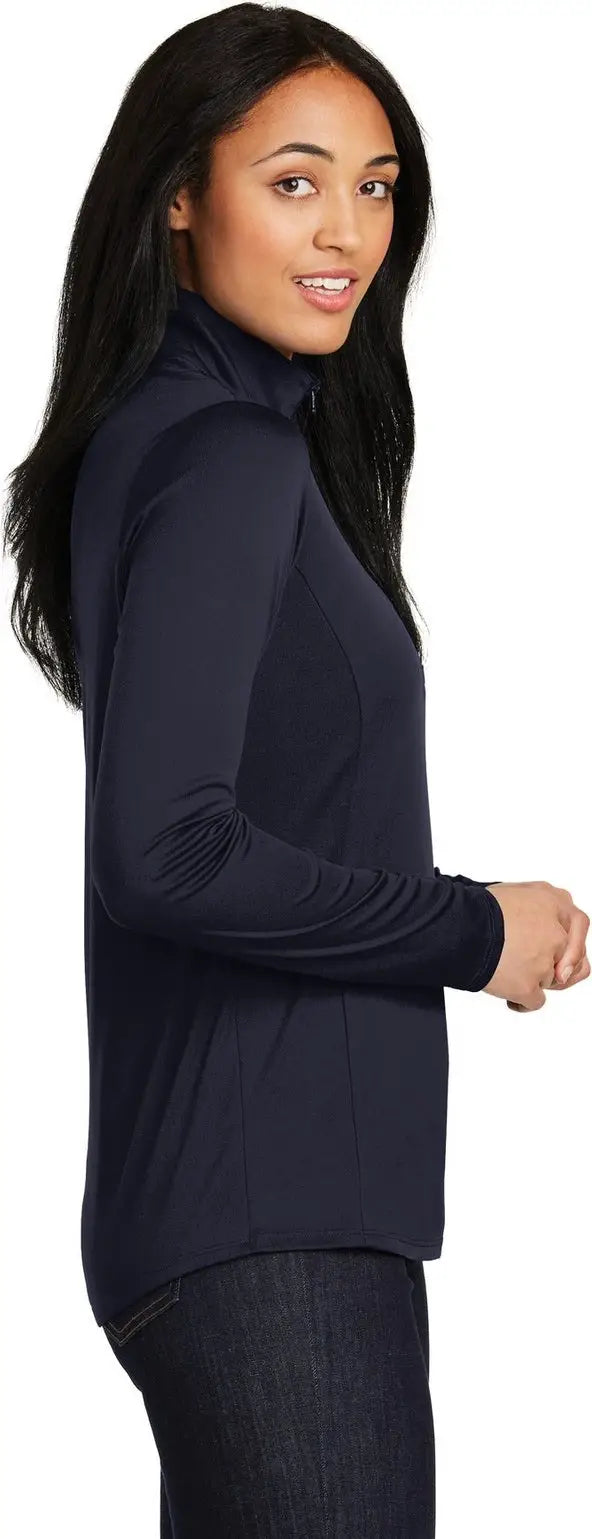 Sport-tek Lst357 Women’s Posicharge Competitor 1/4-zip Pullover - True Navy