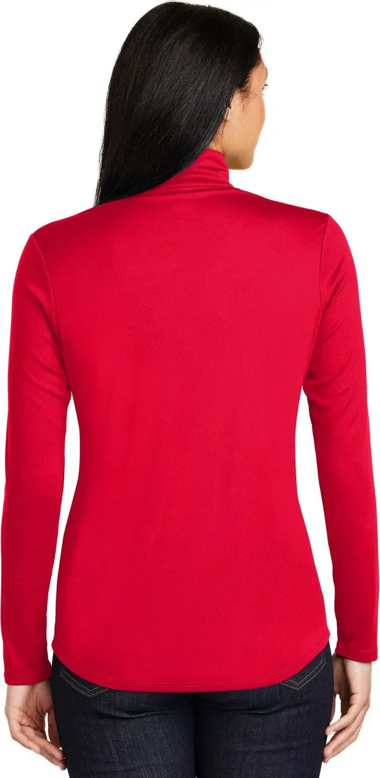 Sport-tek Lst357 Women’s Posicharge Competitor 1/4-zip Pullover - True Red