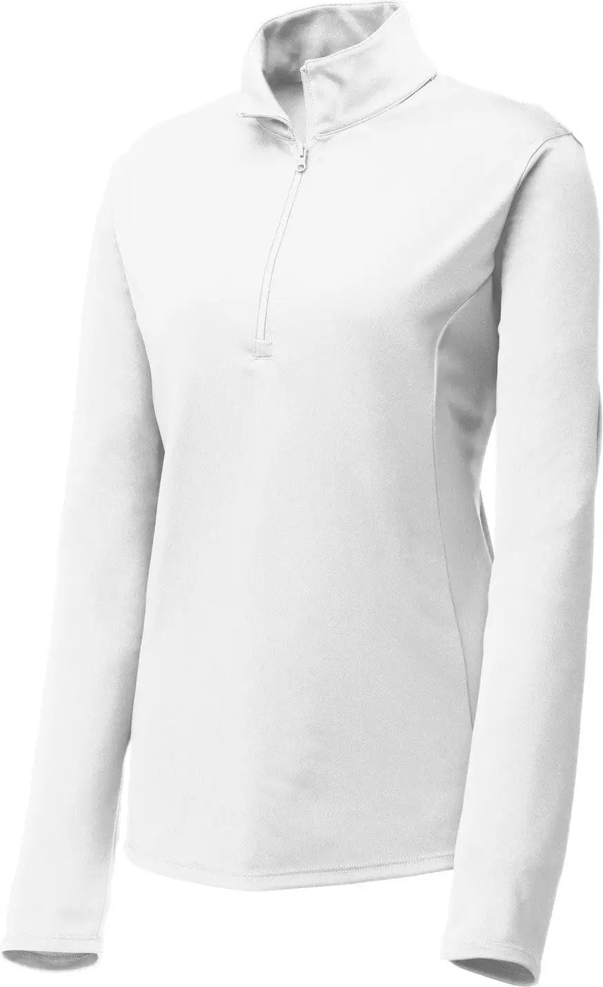 Sport-tek Lst357 Women’s Posicharge Competitor 1/4-zip Pullover - White