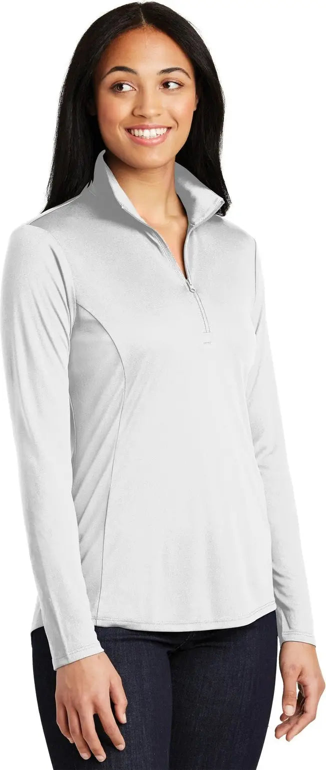 Sport-tek Lst357 Women’s Posicharge Competitor 1/4-zip Pullover - White