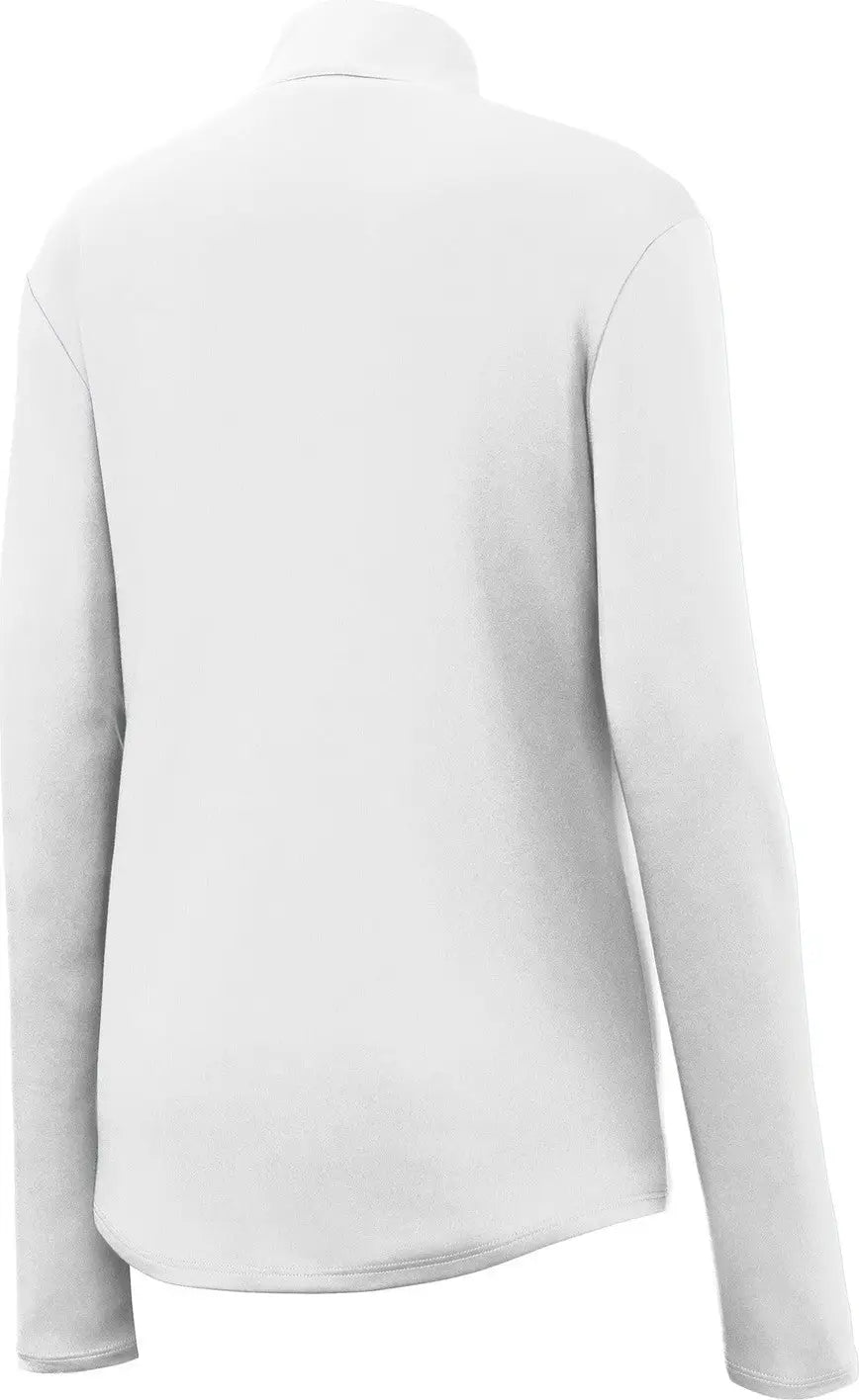 Sport-tek Lst357 Women’s Posicharge Competitor 1/4-zip Pullover - White - Ladies Xs