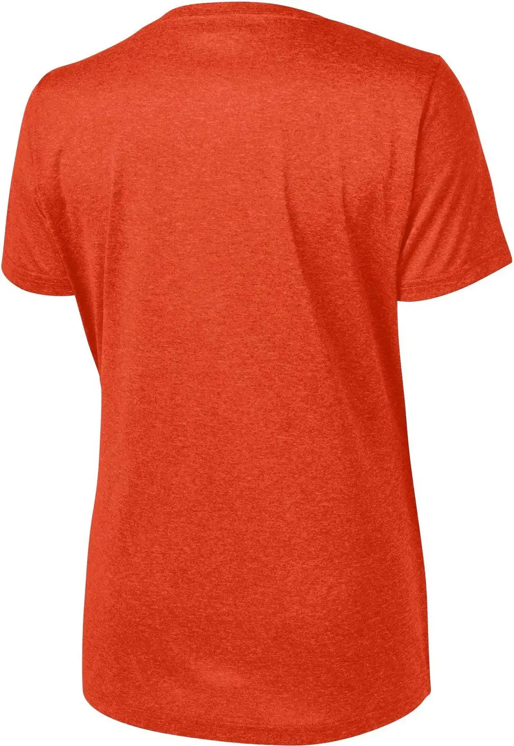 Sport-tek Lst360 Women’s Heather Contender Scoop Neck Tee - Deep Orange