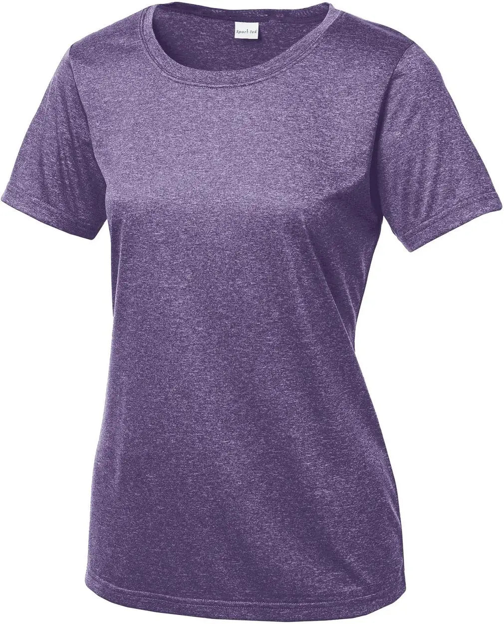 Sport-tek Lst360 Women’s Heather Contender Scoop Neck Tee - Purple