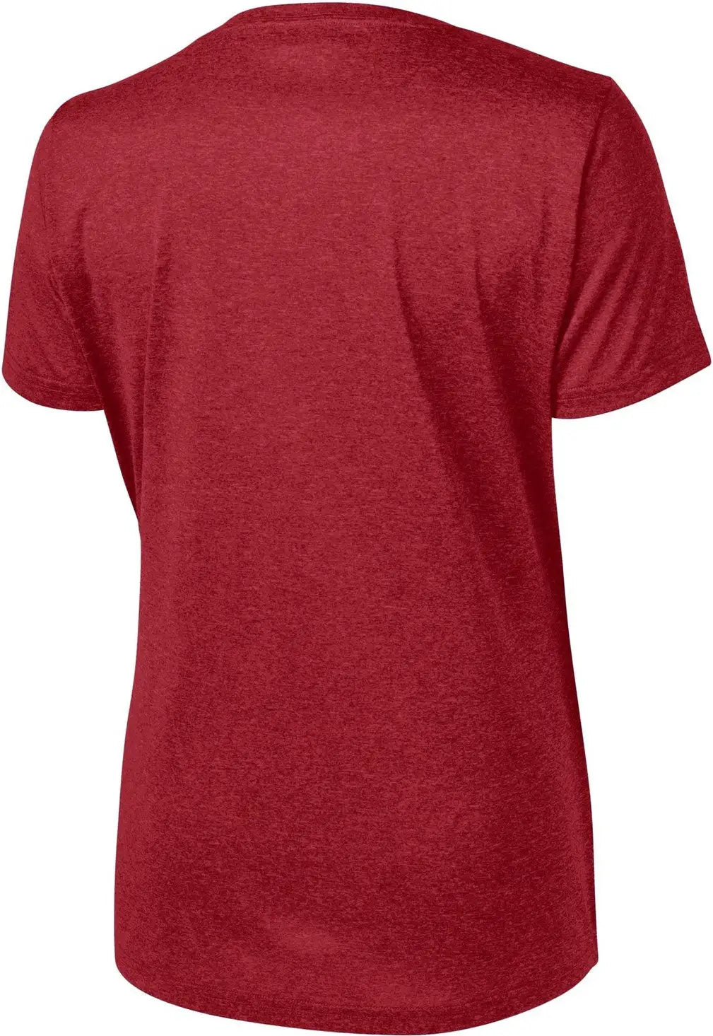 Sport-tek Lst360 Women’s Heather Contender Scoop Neck Tee - Scarlet