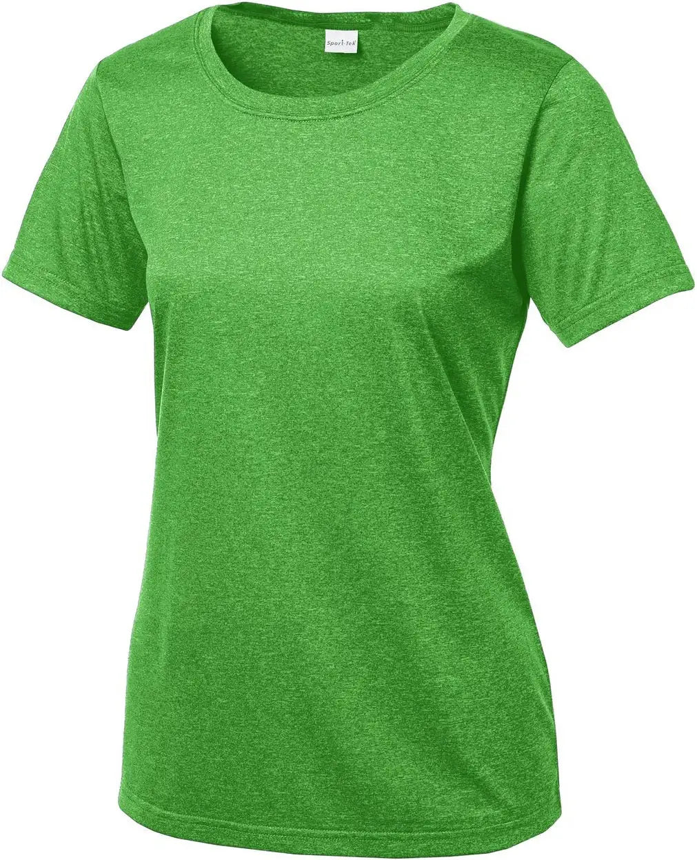 Sport-tek Lst360 Women’s Heather Contender Scoop Neck Tee - Turf Green