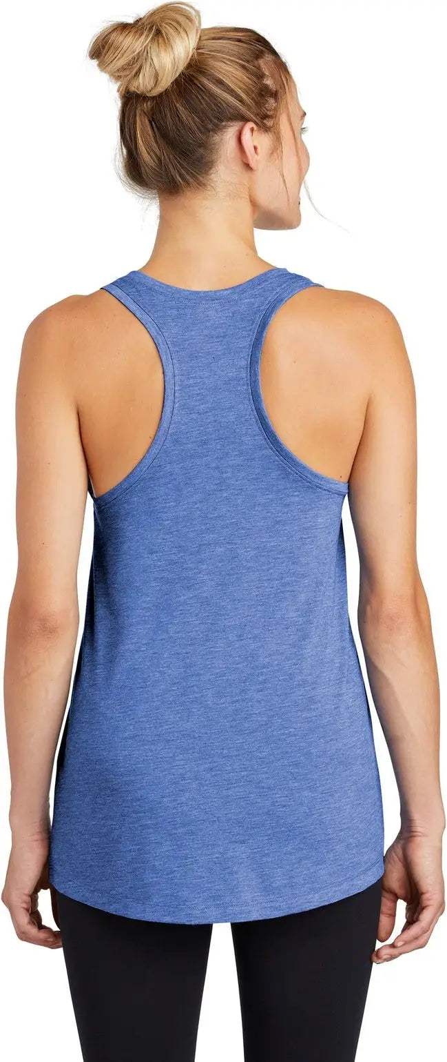 Sport-tek Lst402 Women’s Posicharge Tri-blend Wicking Tank - True Royal Heather