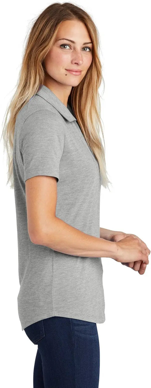 Sport-tek Lst405 Women’s Posicharge Tri-blend Wicking Polo - Light Gray Heather