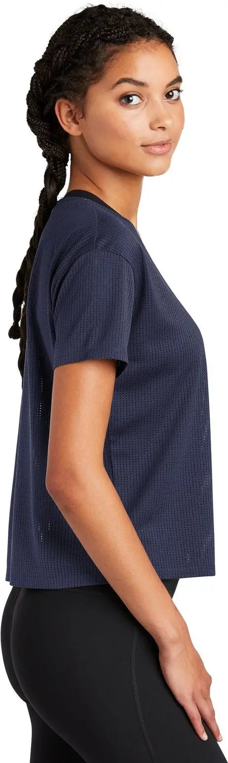 Sport-tek Lst411 Women’s Posicharge Draft Crop Tee - True Navy