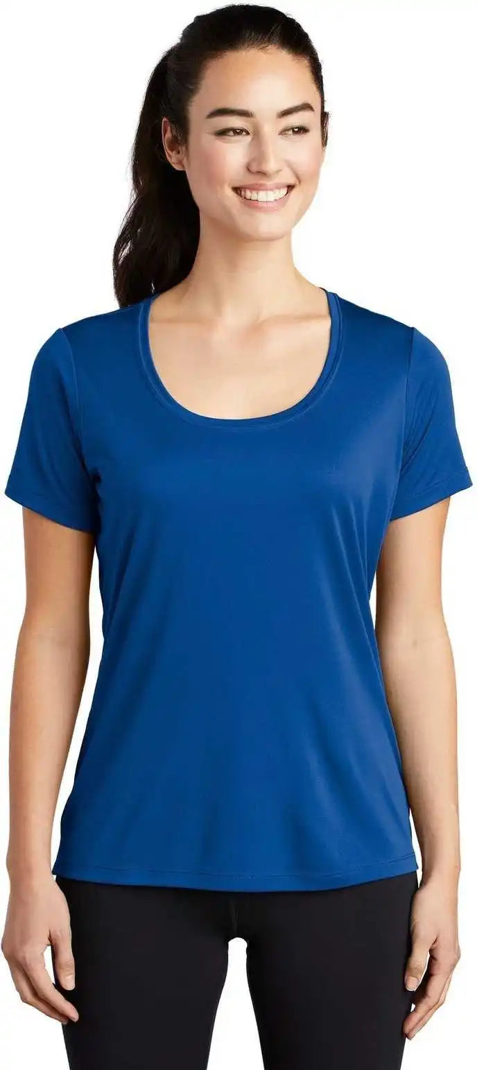 Sport-tek Lst420 Ladies Posi-uv Pro Scoop Neck Tee - True Royal