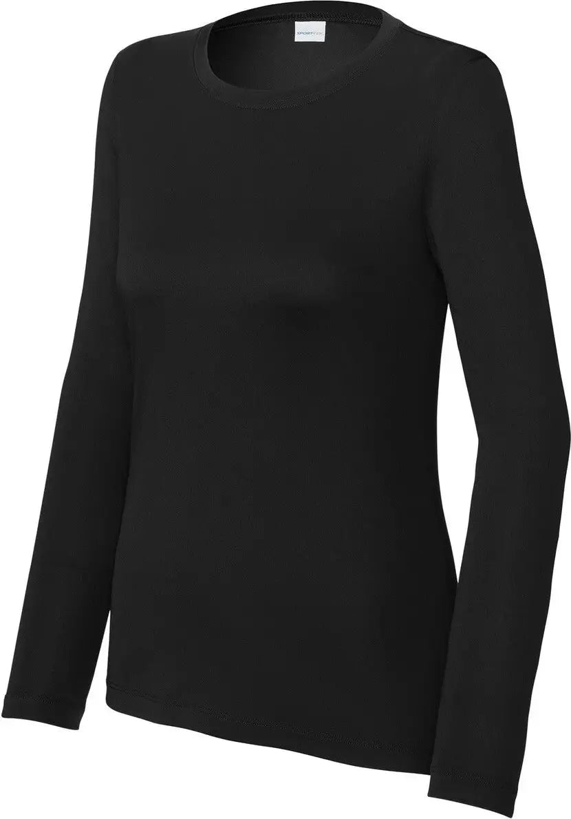Sport-tek Lst420ls Women’s Posi-uv Pro Long Sleeve - Black