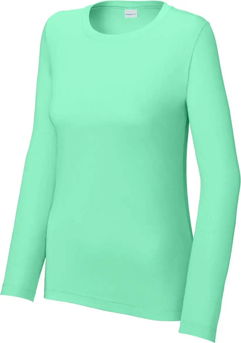 Sport-tek Lst420ls Women’s Posi-uv Pro Long Sleeve - Bright Seafoam