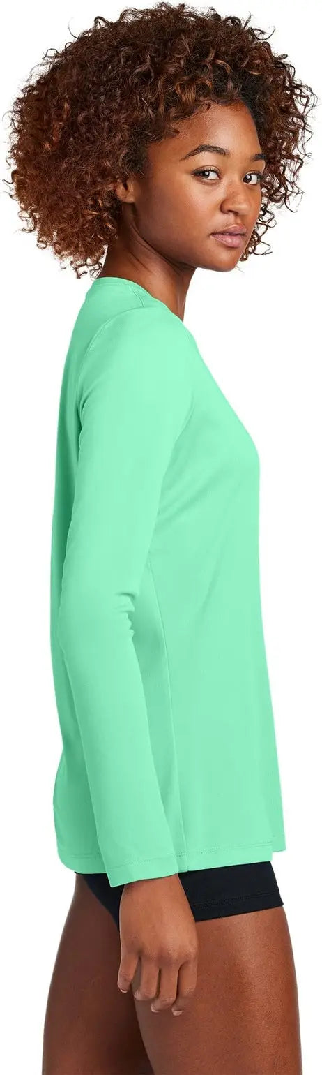 Sport-tek Lst420ls Women’s Posi-uv Pro Long Sleeve - Bright Seafoam