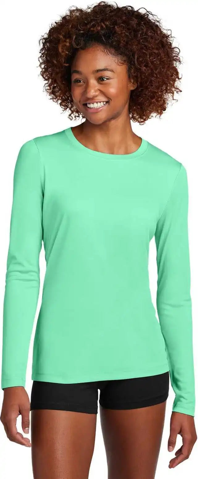 Sport-tek Lst420ls Women’s Posi-uv Pro Long Sleeve - Brtseafoam