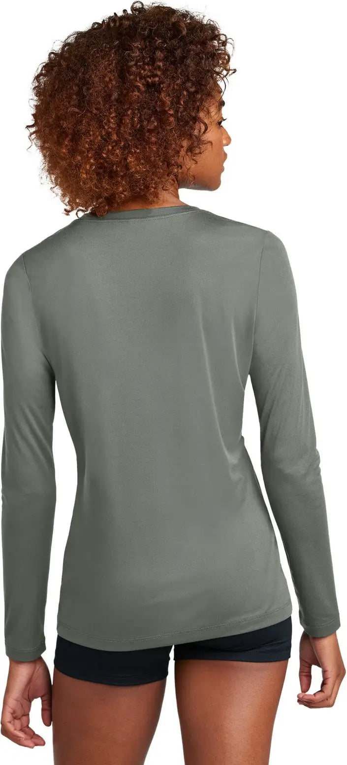 Sport-tek Lst420ls Women’s Posi-uv Pro Long Sleeve - Dark Smoke Gray