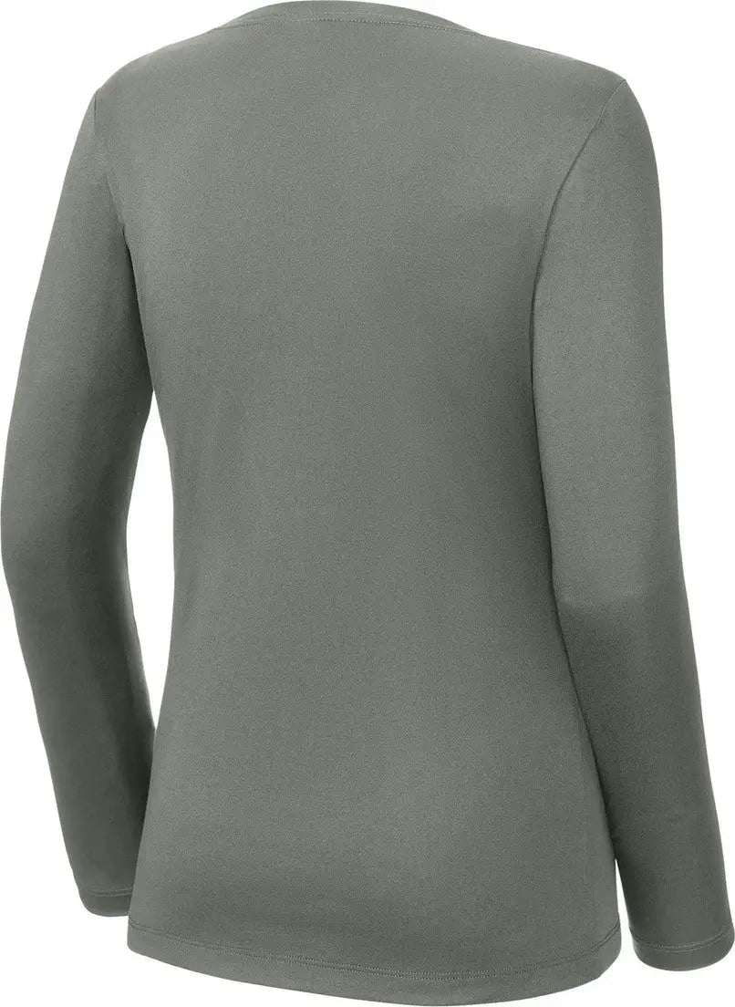 Sport-tek Lst420ls Women’s Posi-uv Pro Long Sleeve - Dark Smoke Gray