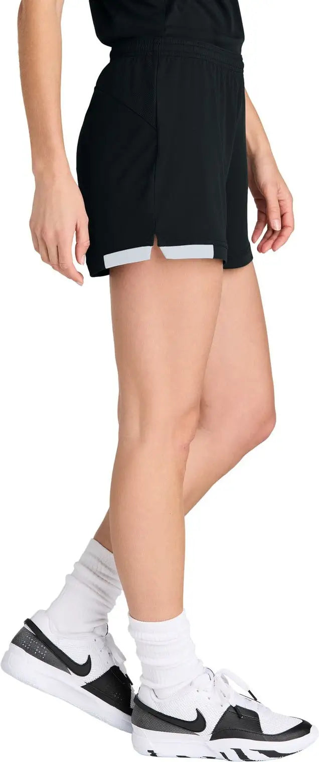 Sport-tek Lst442 Women’s Club 5’’ Short - Black White