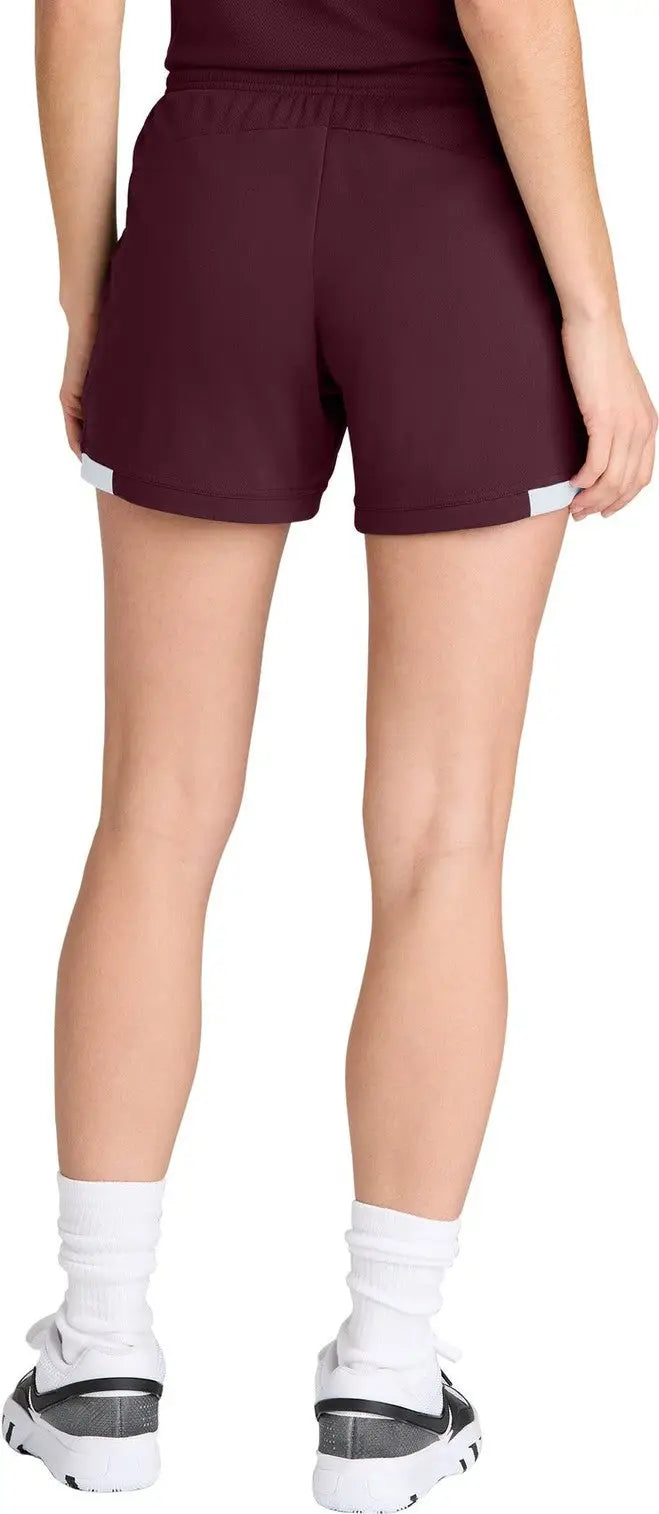 Sport-tek Lst442 Women’s Club 5’’ Short - Maroon White