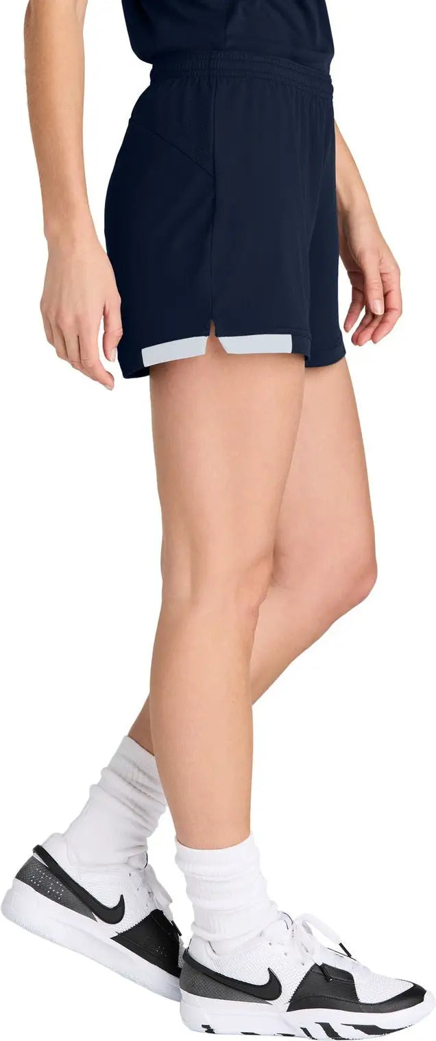 Sport-tek Lst442 Women’s Club 5’’ Short - True Navy White